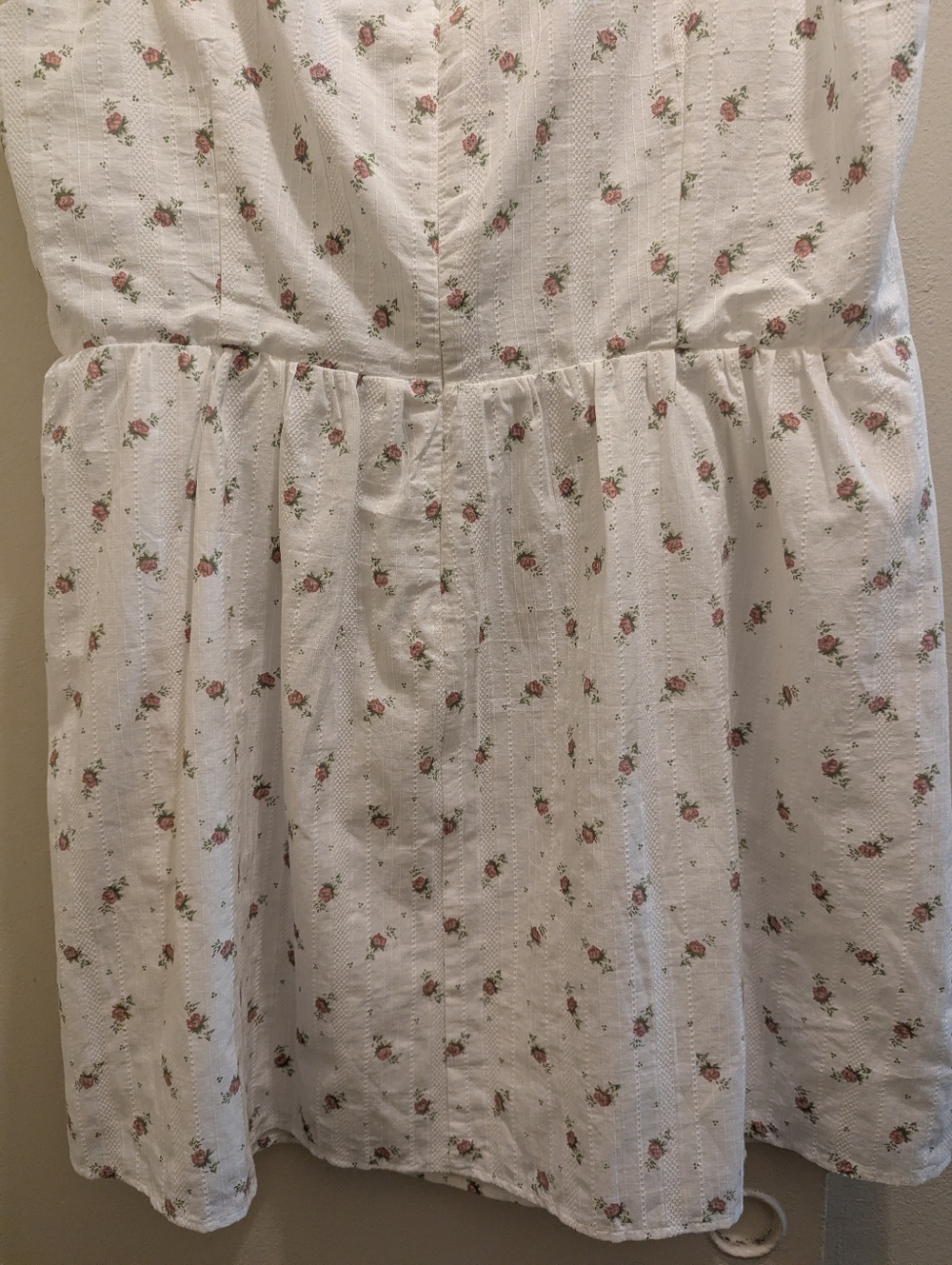 Princess Polly Samana Mini Dress White Curve Square Neck Cotton Floral- 14 - Picture 10 of 15